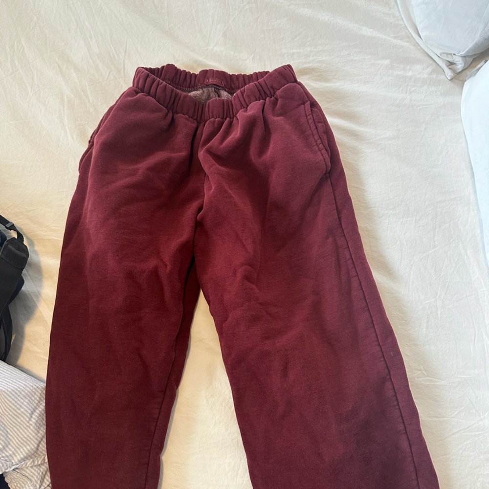 Brandy Melville Maroon Sweat Pants